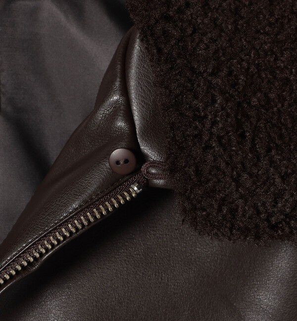 SHIPS for women「ボア カラー ブルゾン」|ブルゾン・スタジャン|