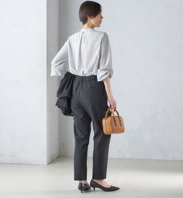 SHIPS for women「〈手洗い可能〉ツイル ストレッチ パンツ（セットアップ対応）」|スラックス|