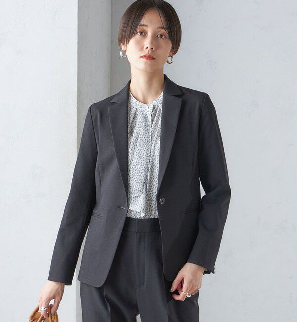 SHIPS for women「〈手洗い可能〉ツイル ストレッチ テーラード ジャケット（セットアップ対応）」|テーラードジャケット|