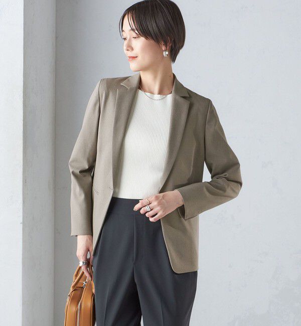 SHIPS for women「〈手洗い可能〉ツイル ストレッチ テーラード ジャケット（セットアップ対応）」|テーラードジャケット|