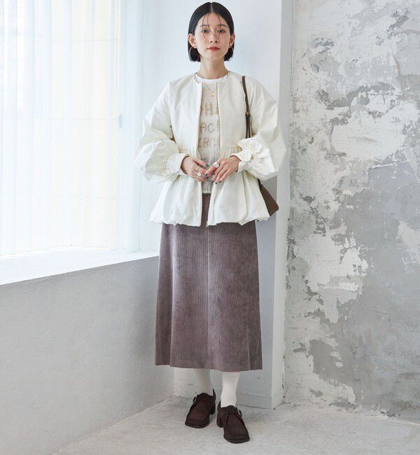 SHIPS for women「ペプラム バルーン 中綿 ブルゾン」|その他|