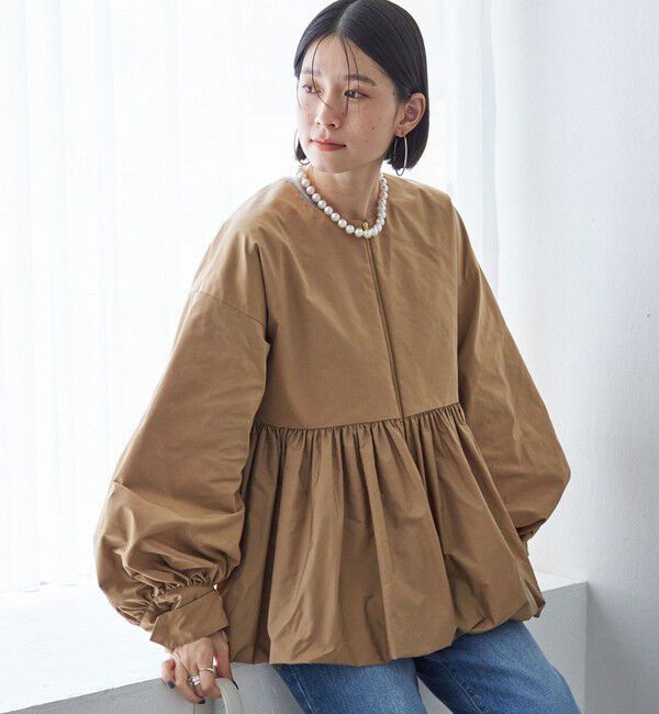 SHIPS for women「ペプラム バルーン 中綿 ブルゾン」|その他|