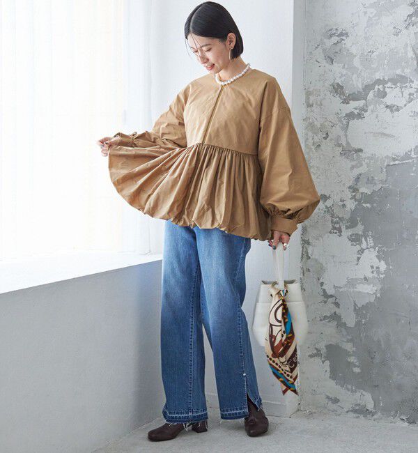 SHIPS for women「ペプラム バルーン 中綿 ブルゾン」|その他|