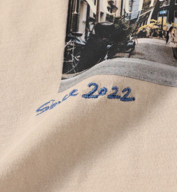 SHIPS for women「【WEB限定】バリエーション ロゴ プリント ロングスリーブ TEE」|Tシャツ・カットソー|