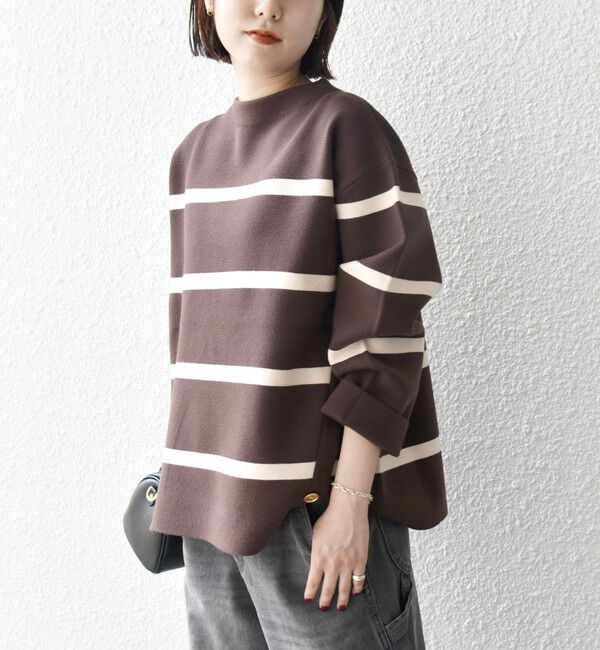 SHIPS any「SHIPS any:〈手洗い可能〉ミラノリブ スタンドカラー ニット プルオーバー」|ニット・セーター|