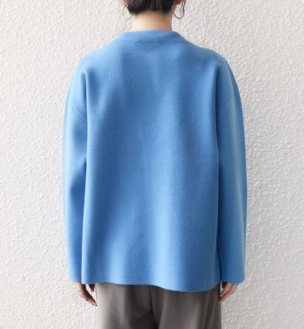 SHIPS any「SHIPS any:〈手洗い可能〉ミラノリブ スタンドカラー ニット プルオーバー」|ニット・セーター|