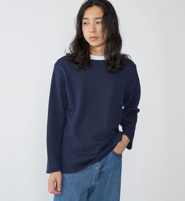 SHIPS「SHIPS: ローゲージ ピケ ボートネック カットソー」|Tシャツ・カットソー|