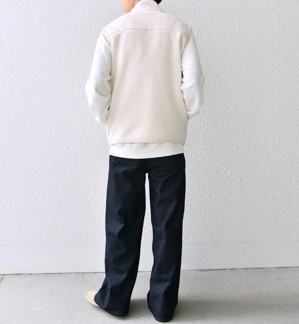 SHIPS any「SHIPS any: 〈洗濯機可能〉 コンビ ボア フリース スタンド ジップ ベスト◇」|ベスト・ジレ|