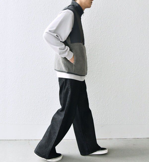 SHIPS any「SHIPS any: 〈洗濯機可能〉 コンビ ボア フリース スタンド ジップ ベスト◇」|ベスト・ジレ|