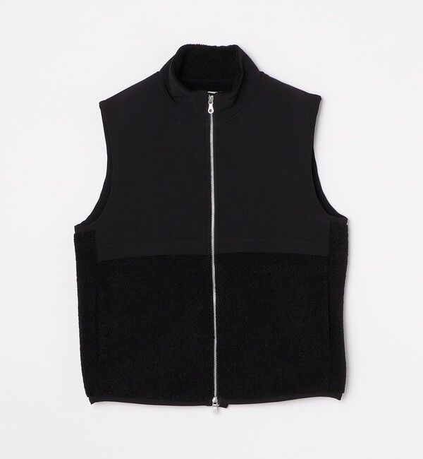 SHIPS any「SHIPS any: 〈洗濯機可能〉 コンビ ボア フリース スタンド ジップ ベスト◇」|ベスト・ジレ|