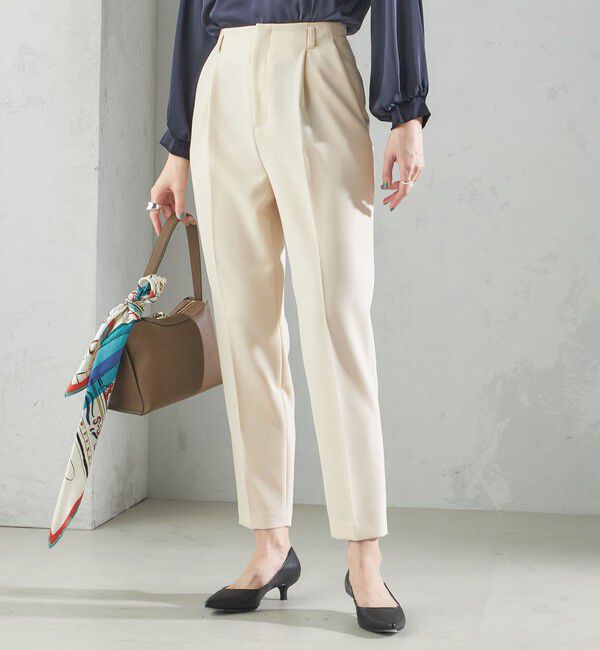 SHIPS for women「〈手洗い可能〉タック テーパード パンツ（セットアップ対応）」|その他|
