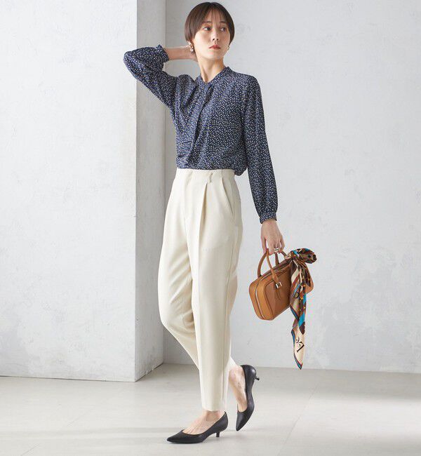 SHIPS for women「〈手洗い可能〉タック テーパード パンツ（セットアップ対応）」|その他|