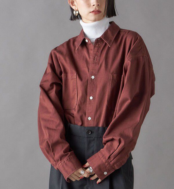 SHIPS for women「SHIPS NINE CASE:ダイド シャツ 」|シャツ・ブラウス|ブラウン