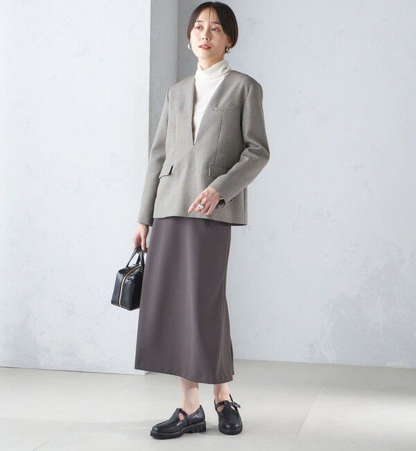 SHIPS for women「ウール混 チェック プルオーバー ジャケット（セットアップ対応）」|その他|