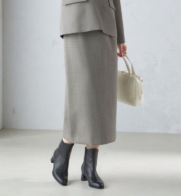 SHIPS for women「ウール混 チェック タイト スカート（セットアップ対応）」|タイト|