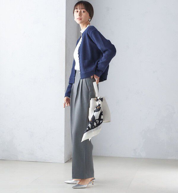 SHIPS for women「〈手洗い可能〉パール モチーフ ボタン ジャッカル カーディガン」|カーディガン|