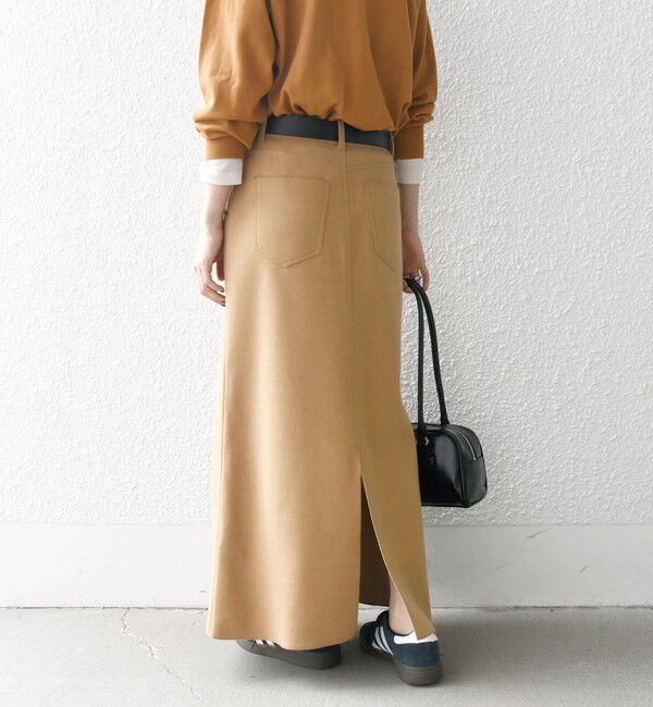 SHIPS any「SHIPS any: エア ニードル ストレート ロング スカート」|スカート|