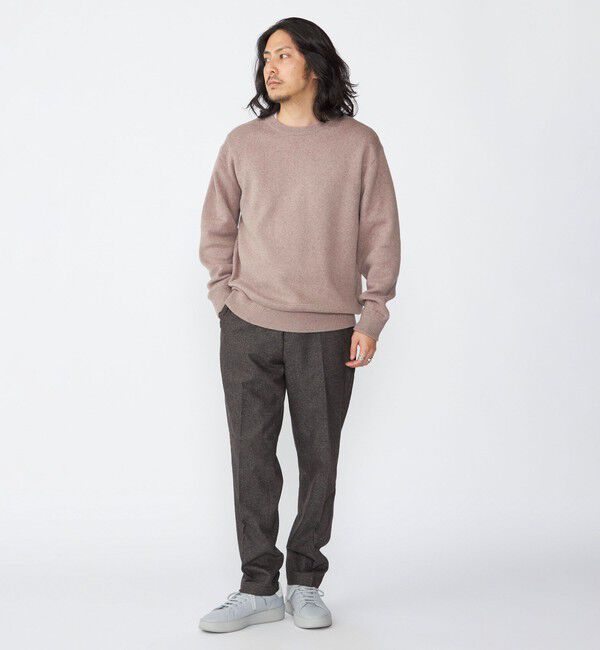 SHIPS「SHIPS:〈手洗い可能〉コットン カシミヤ 単色 クルーネック ニット」|ニット・セーター|