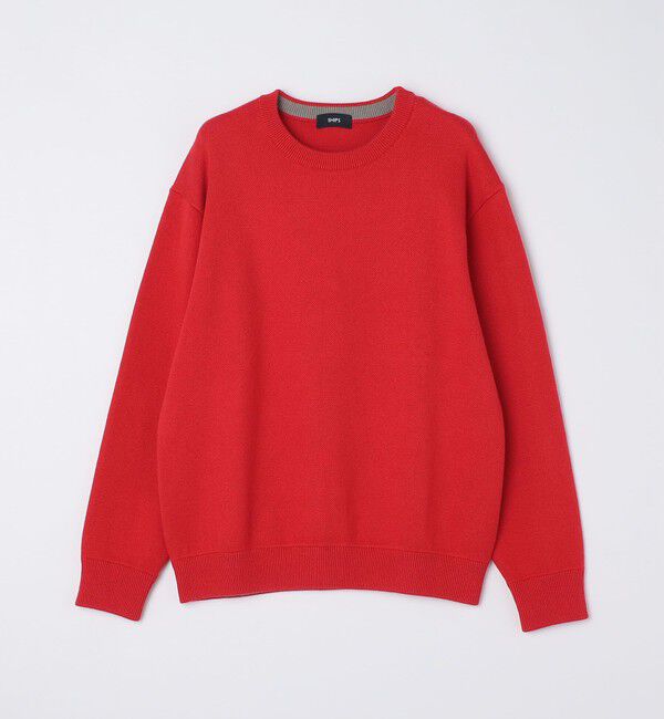 SHIPS「SHIPS:〈手洗い可能〉コットン カシミヤ 単色 クルーネック ニット」|ニット・セーター|