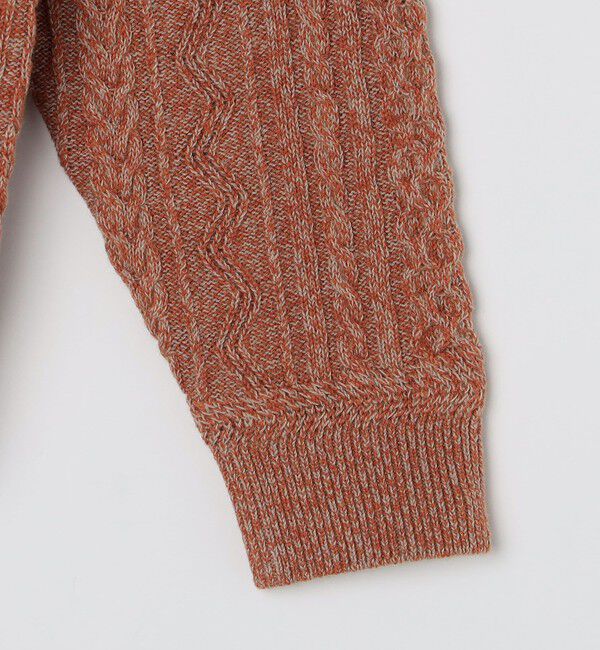 SHIPS「SHIPS:〈手洗い可能〉コットン ウール アラン クルーネック プルオーバー ニット」|ニット・セーター|