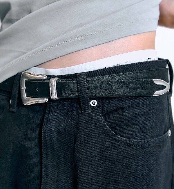 SHIPS「City Ambient Products: ワンサイズ ウエスタンベルト」|ベルト|