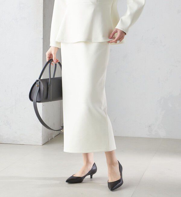 SHIPS for women「〈手洗い可能〉ストレッチ ダンボール タイト スカート（セットアップ対応）」|スカート|