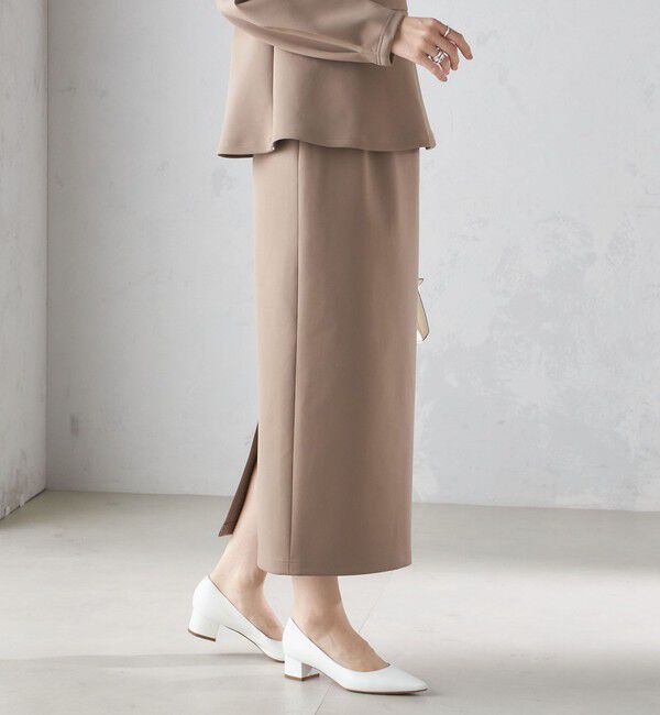 SHIPS for women「〈手洗い可能〉ストレッチ ダンボール タイト スカート（セットアップ対応）」|スカート|