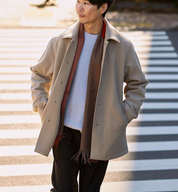 SHIPS「SHIPS:〈手洗い可能〉7ゲージ ブラッシュド コットン クルーネック プルオーバー ニット」|ニット・セーター|