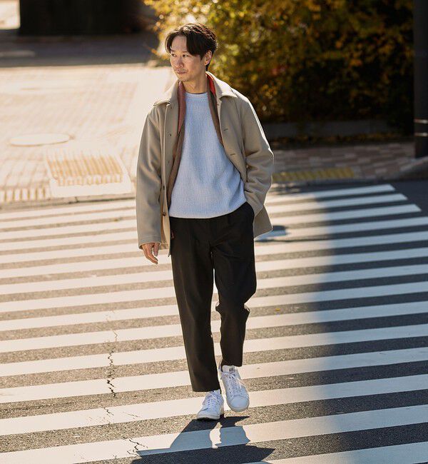 SHIPS「SHIPS:〈手洗い可能〉7ゲージ ブラッシュド コットン クルーネック プルオーバー ニット」|ニット・セーター|