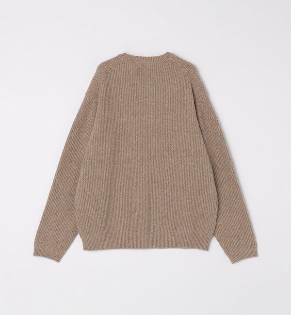 SHIPS「SHIPS:〈手洗い可能〉7ゲージ ブラッシュド コットン クルーネック プルオーバー ニット」|ニット・セーター|