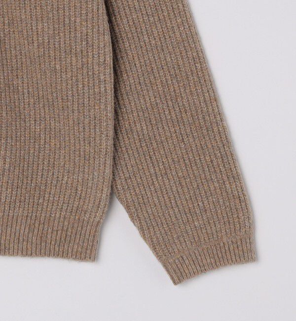 SHIPS「SHIPS:〈手洗い可能〉7ゲージ ブラッシュド コットン クルーネック プルオーバー ニット」|ニット・セーター|