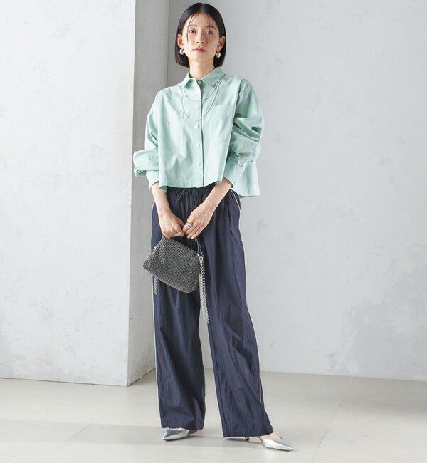 SHIPS for women「〈手洗い可能〉ナイロン混 ドロスト パンツ」|その他|