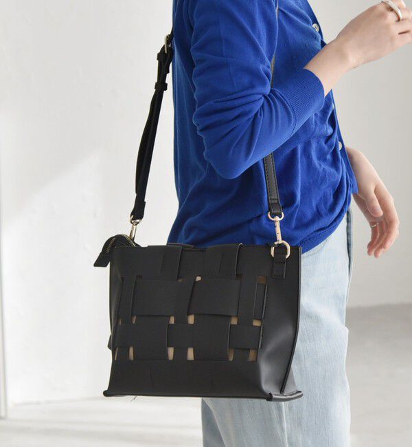 quaranciel「quaranciel: スクエア メッシュ ショルダー バッグ」|ショルダー・メッセンジャー|