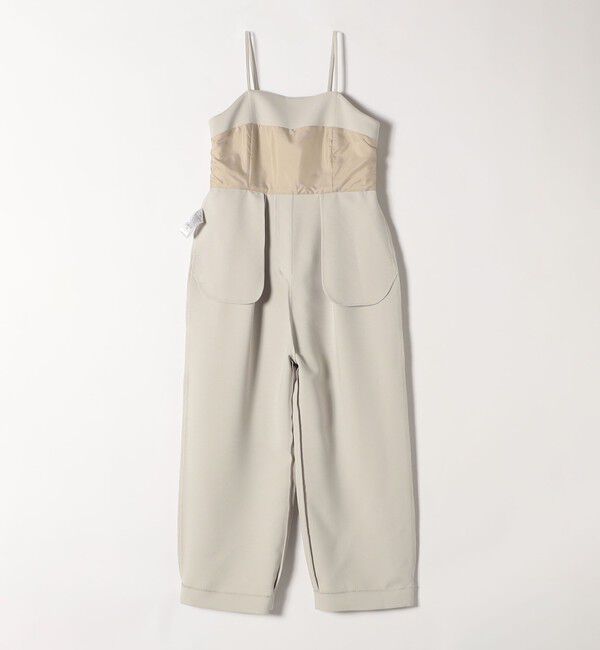 quaranciel「quaranciel:〈洗濯機可能〉ダブルクロス テーパード サロペット（セットアップ対応）」|オールインワン|