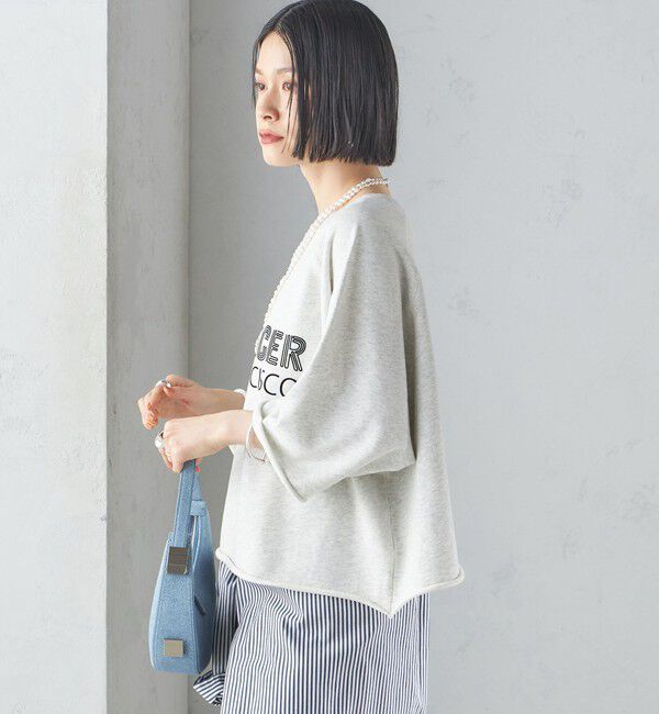 SHIPS for women「【SHIPS別注】〈洗濯機可能〉J.J MERCER:別注 7分袖 プリント スウェット」|スウェット・ジャージ|