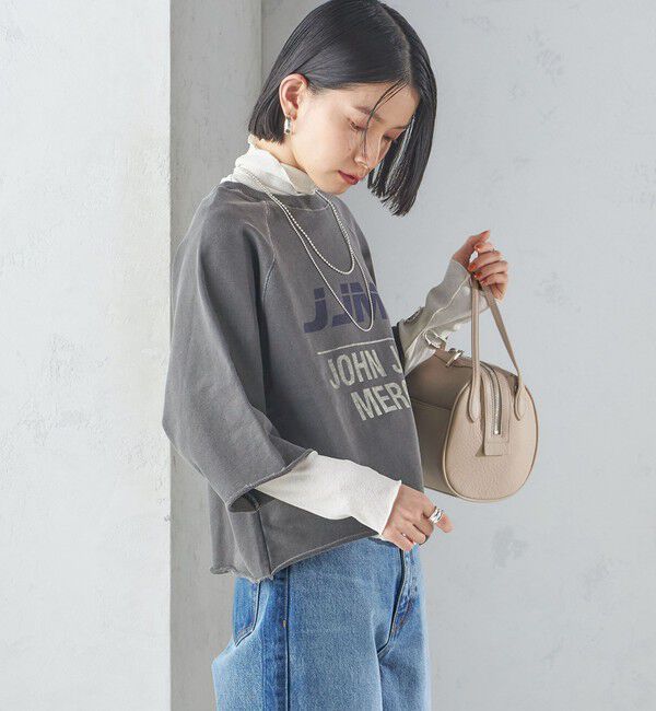 SHIPS for women「【SHIPS別注】〈洗濯機可能〉J.J MERCER:別注 7分袖 プリント スウェット」|スウェット・ジャージ|