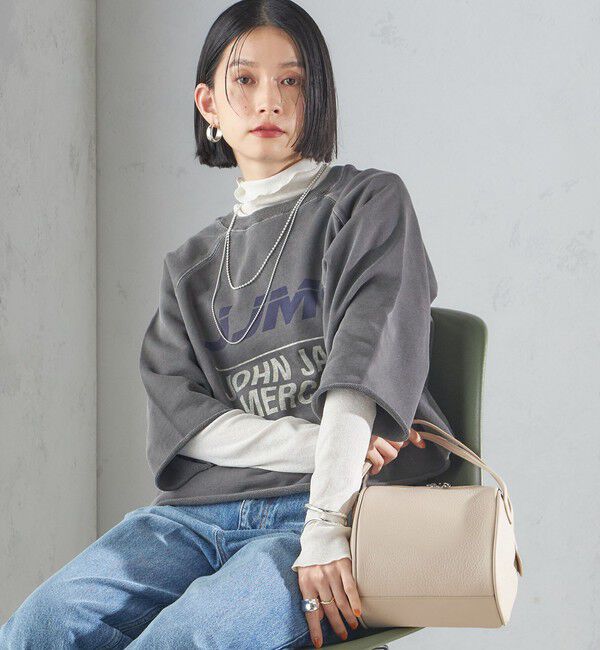 SHIPS for women「【SHIPS別注】〈洗濯機可能〉J.J MERCER:別注 7分袖 プリント スウェット」|スウェット・ジャージ|