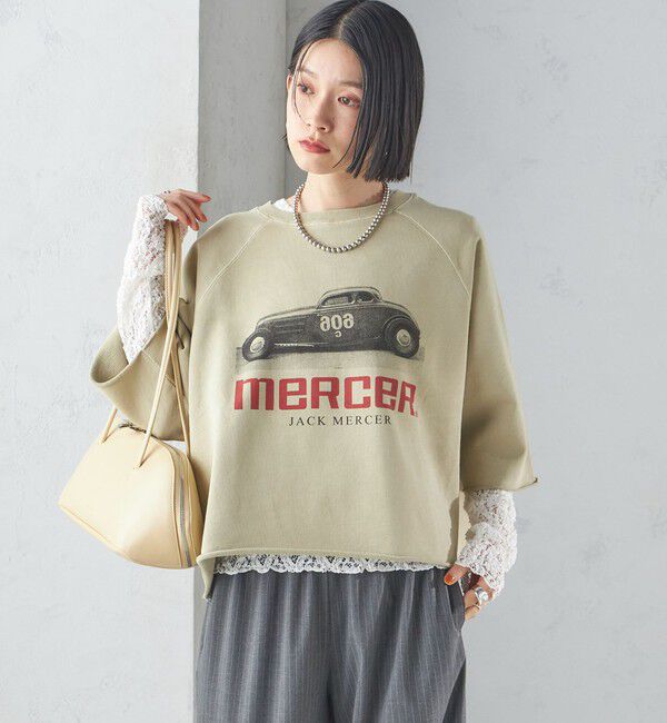 SHIPS for women「【SHIPS別注】〈洗濯機可能〉J.J MERCER:別注 7分袖 プリント スウェット」|スウェット・ジャージ|