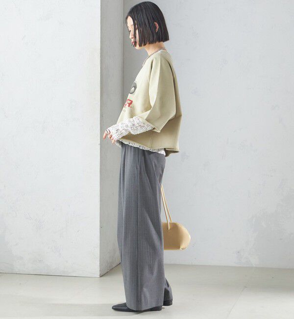 SHIPS for women「【SHIPS別注】〈洗濯機可能〉J.J MERCER:別注 7分袖 プリント スウェット」|スウェット・ジャージ|