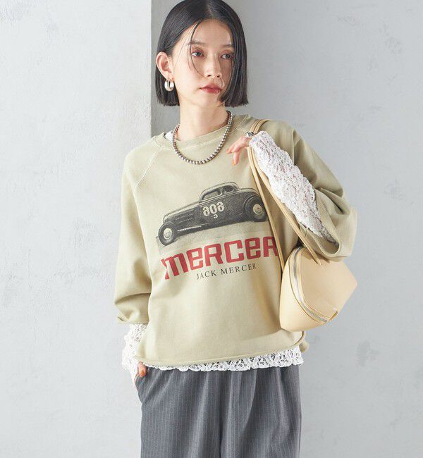 SHIPS for women「【SHIPS別注】〈洗濯機可能〉J.J MERCER:別注 7分袖 プリント スウェット」|スウェット・ジャージ|