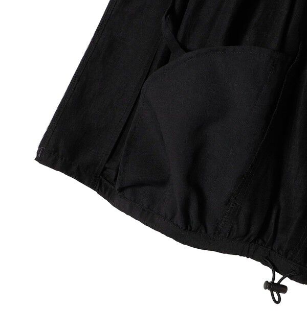 SHIPS for women「〈手洗い可能〉リネン混 シアー ギャザー ブルゾン」|ブルゾン・スタジャン|