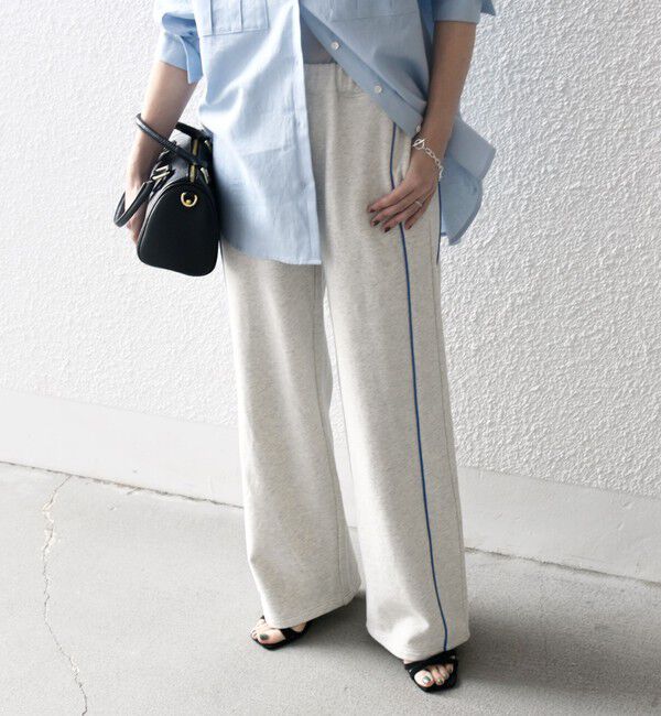 SHIPS any「SHIPS any:〈洗濯機可能〉USAコットン 裏毛 サイドライン スウェット パンツ」|その他|