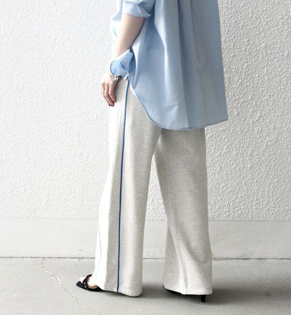 SHIPS any「SHIPS any:〈洗濯機可能〉USAコットン 裏毛 サイドライン スウェット パンツ」|その他|