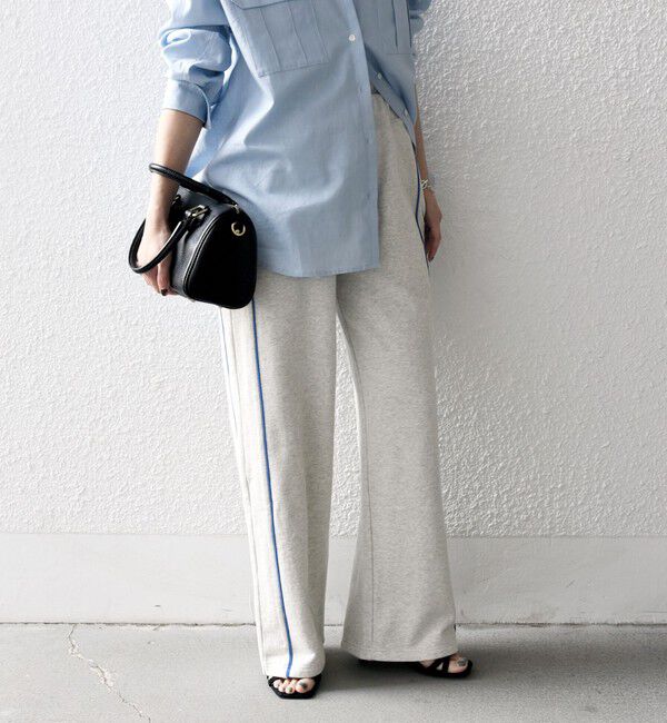 SHIPS any「SHIPS any:〈洗濯機可能〉USAコットン 裏毛 サイドライン スウェット パンツ」|その他|