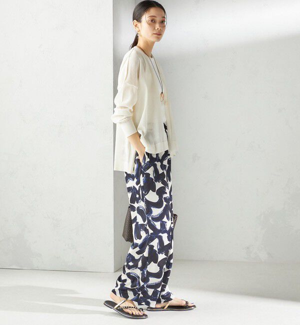 SHIPS for women「〈手洗い可能〉18G フィルミーコットン Vネック 1ボタン カーディガン」|カーディガン|