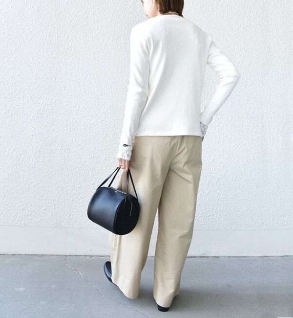 SHIPS for women「〈洗濯機可能〉ポッシュ テレコ リブ ボタン カーディガン」|カーディガン|