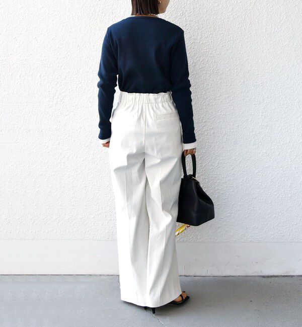 SHIPS for women「〈洗濯機可能〉ポッシュ テレコ リブ ボタン カーディガン」|カーディガン|