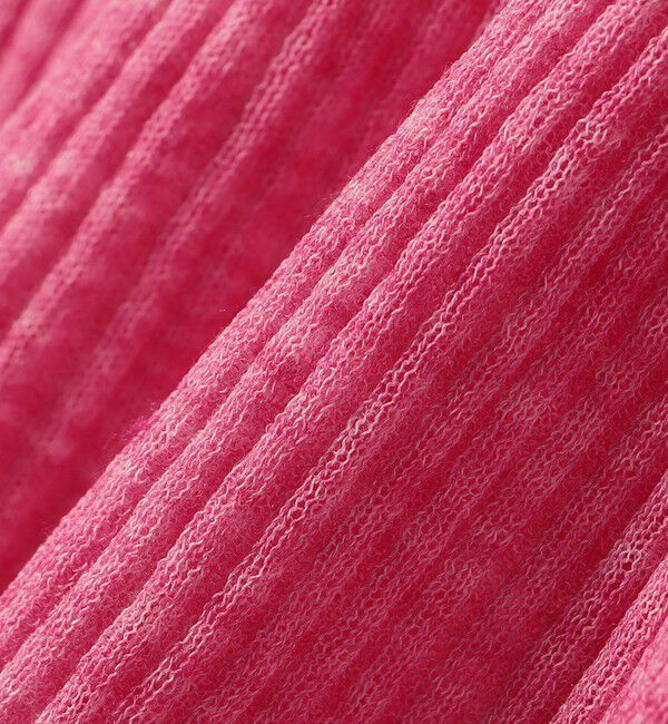 SHIPS for women「〈手洗い可能〉シアー リブ 長袖 ポロ ニット」|ニット・セーター|