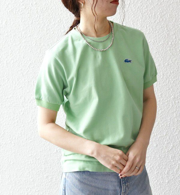 SHIPS any「《一部追加予約》【SHIPS any別注】LACOSTE:〈洗濯機可能〉PIQUE クルーネック Tシャツ 26SS」|Tシャツ・カットソー|