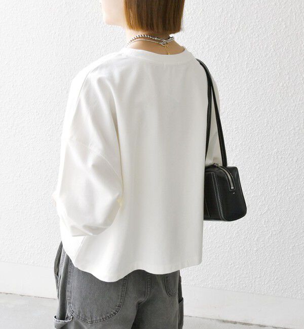 SHIPS any「SHIPS any:〈洗濯機可能〉インレイ ロングスリーブ コンパクト プルオーバー」|Tシャツ・カットソー|